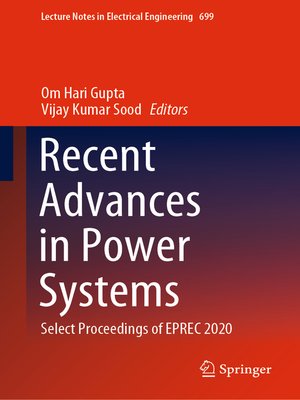 cover image of Recent Advances in Power Systems